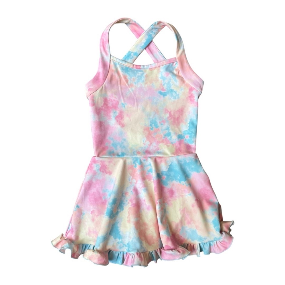 Caden Lane Candy Clouds Athleisure Dress Girls 4T